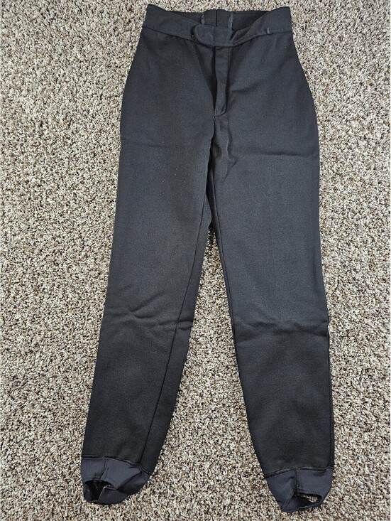 Other - Vintage 1990s Schoeller Womens Sz 4 Stirrup Style Ski Winter Pants Black